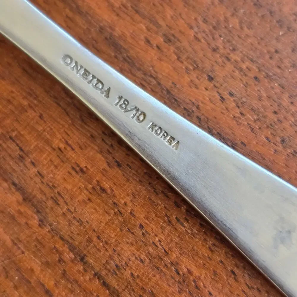 Oneida Silver Stafford Stainless Steel 5 Piece Hostess Set Satin Finish Heavy